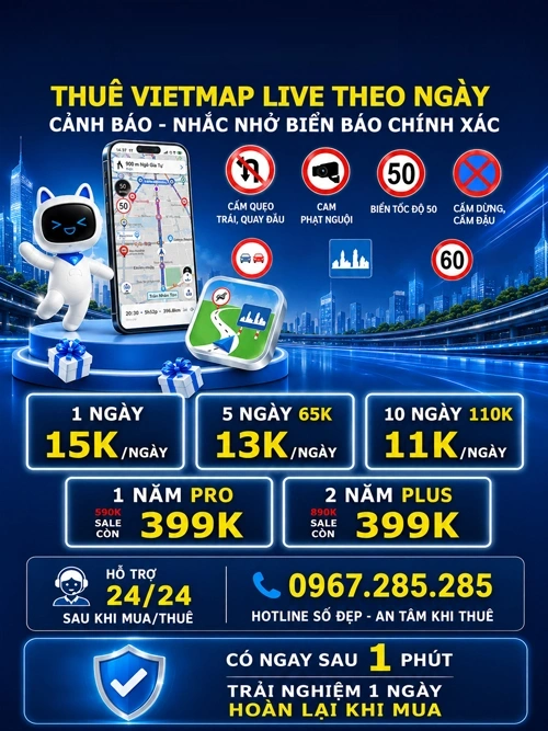 Thuê Vietmap live 15k ngày